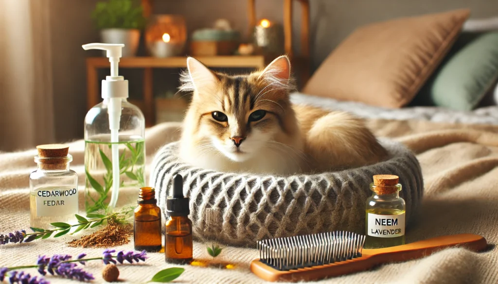 essential oil to repel fleas on cats