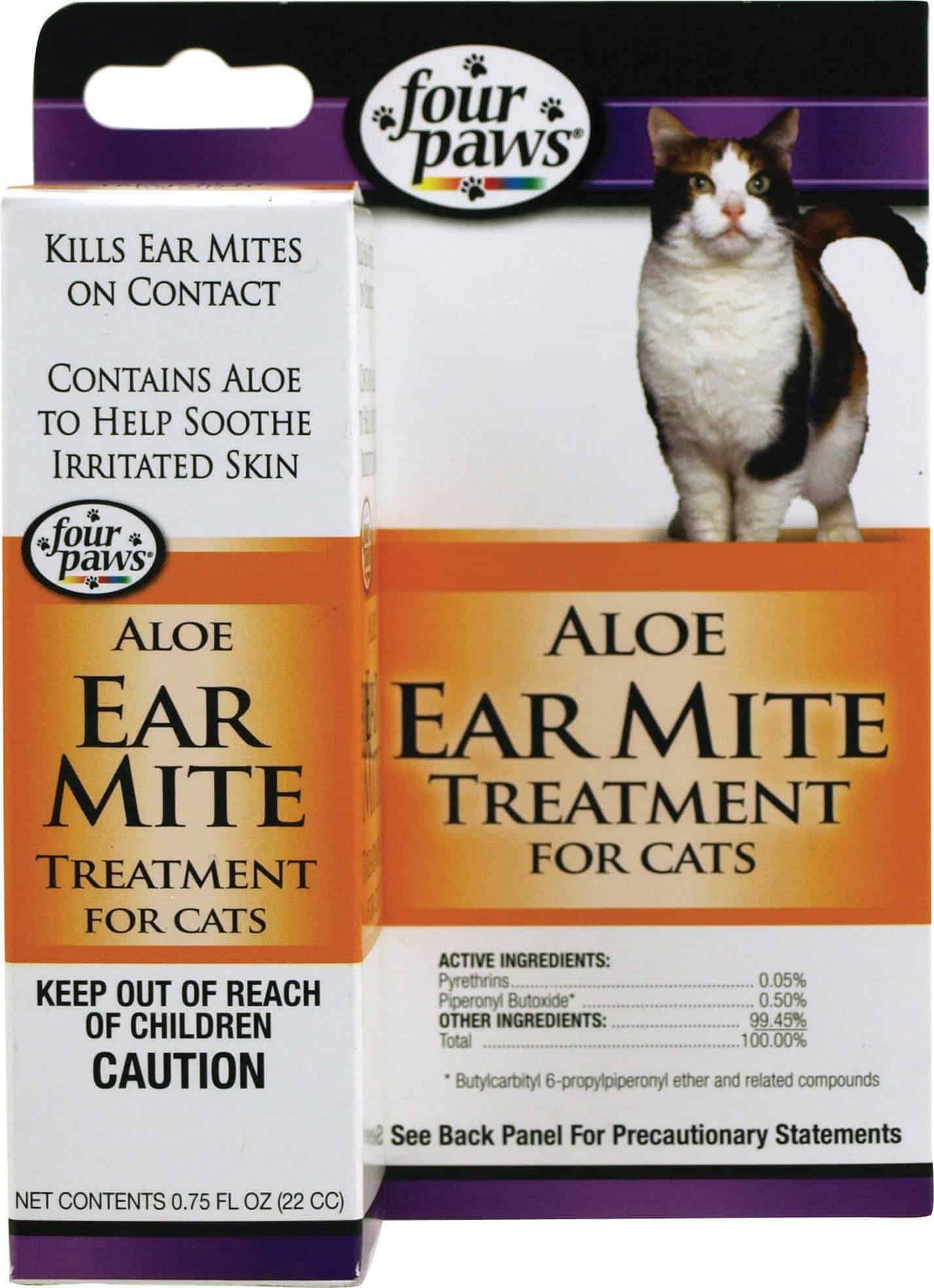 Four Paws Aloe Ear Mite Treatment for Cats