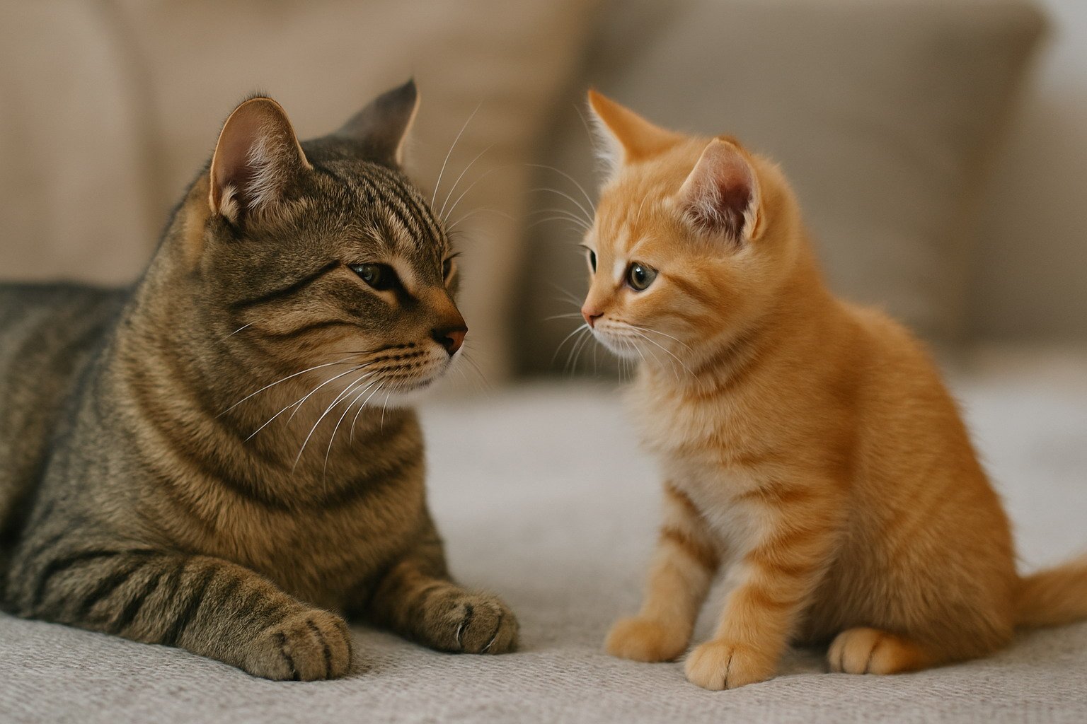 Signs Your Cat Is Accepting the New Kitten