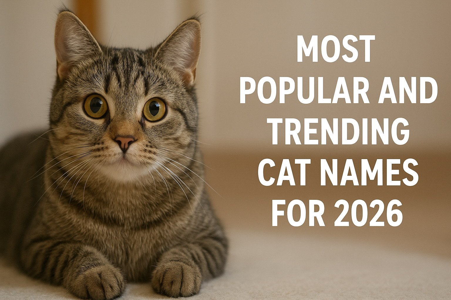 Most Popular and Trending Cat Names for 2026