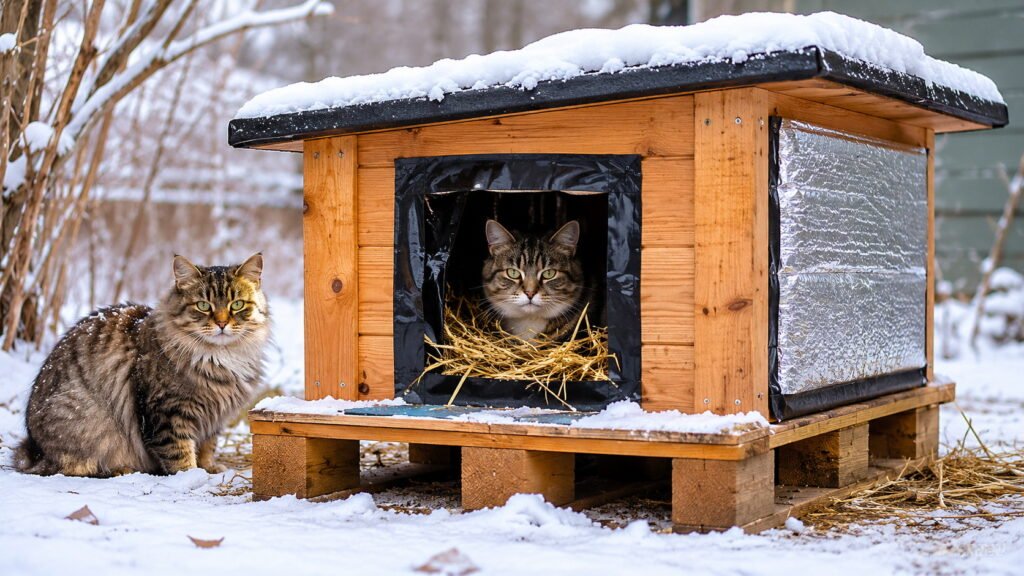 Cat Houses for Feral Cats in Winter