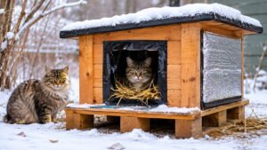 Cat Houses for Feral Cats in Winter