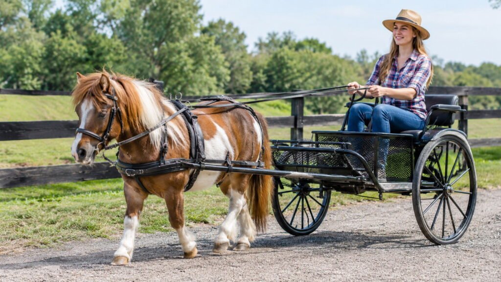 American Miniature Horse Pulling Carriage Weight Capacity